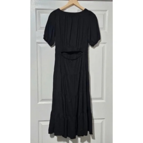 LOFT Tiered Slim Cutout Dress - Picture 3 of 3